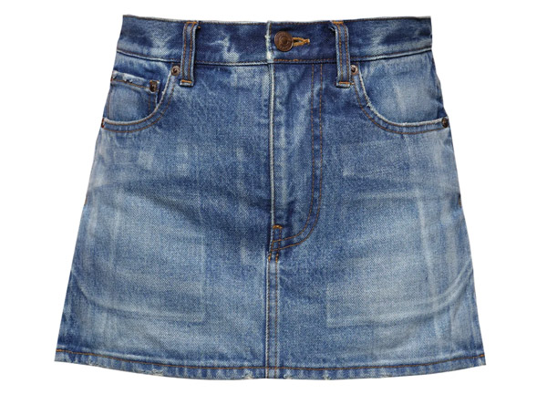 Distressed Denim skirt – Balenciaga